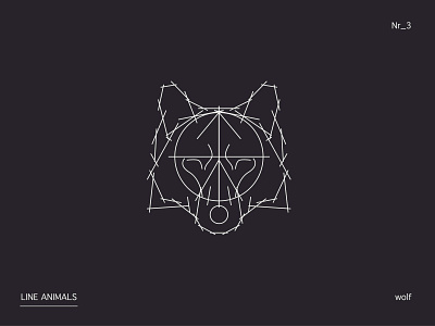 LINE ANIMALS wolf