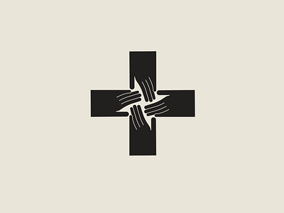 All Together For Health adobe illustrator alltogether cross hands health hospital logo logodesign medical symbol