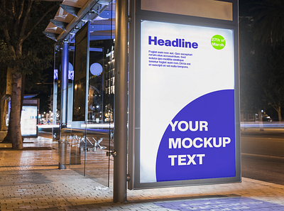 - Street poster - branding design mockup mockup design mockups ui ux