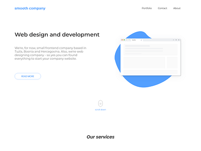 Smooth company | Web design adobe adobe xd dailyui design typography ui ux web webdesign website