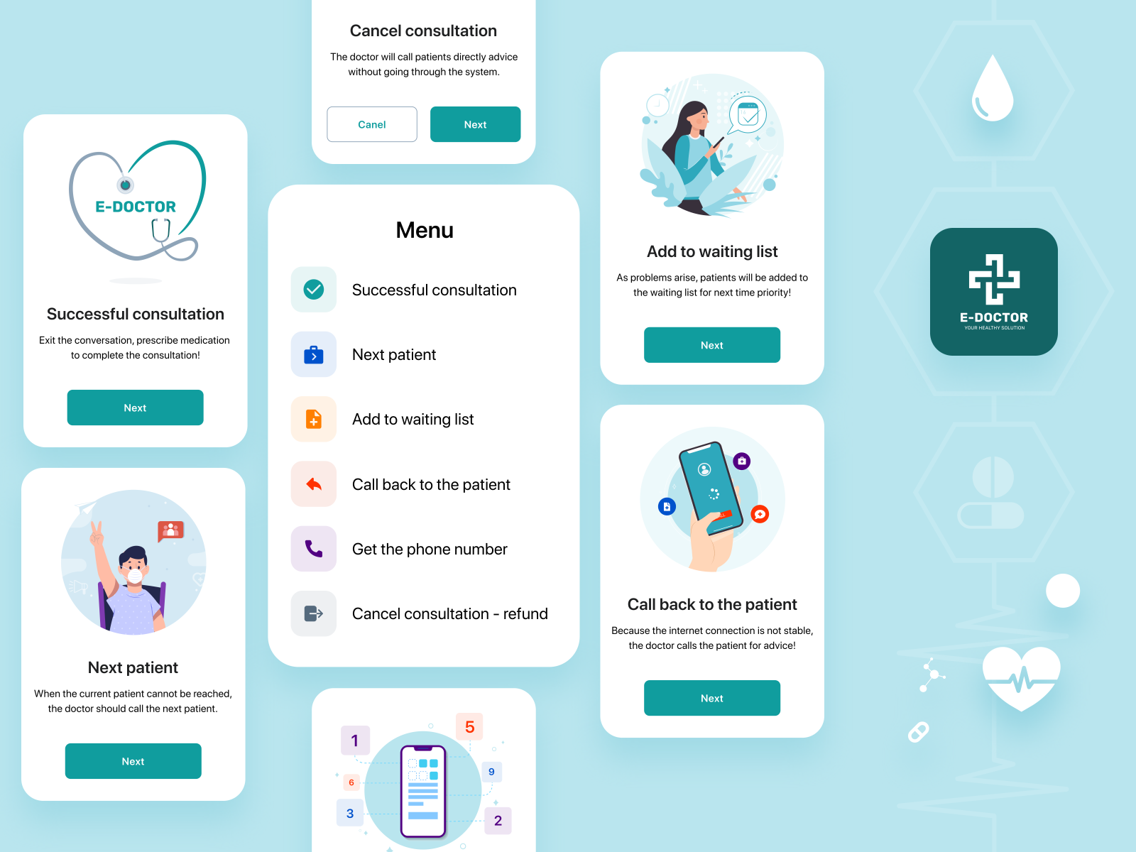 e - Doctor | Interface Elements by Hoan Nguyen on Dribbble