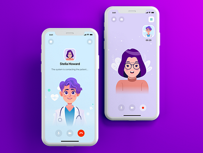 e - Doctor UI KIT | Online Medical Examination application doctor app interaction design interface medical mobile app design product design ui design ui ux design ux design