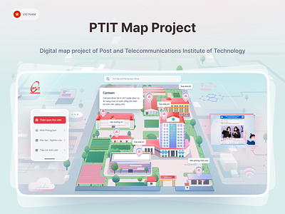 Digital Map on Website - by Multimedia Technology of PTIT