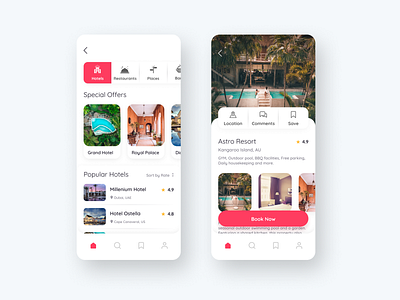 Hotel Booking App Concept