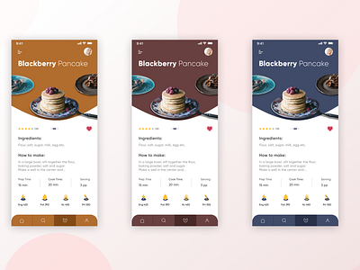 Cooking app landing page