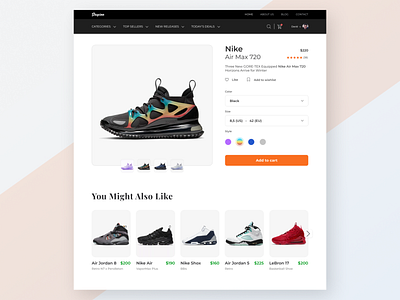 E-Commerce Website Detail Page