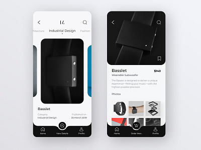 App for Concept Products by Samil Bastas on Dribbble