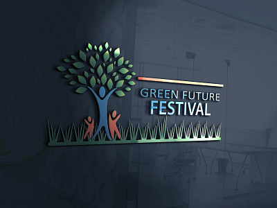 green future festival adobe illustrator festival illustrator logo logodesign
