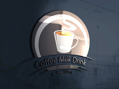 coffe logo adobe illustrator caffe logo coffe logo hot drink logo design logo logo design logodesign restourant logo design