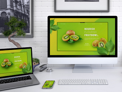 Site design for presentation citrus fruit uxdesign webdesign