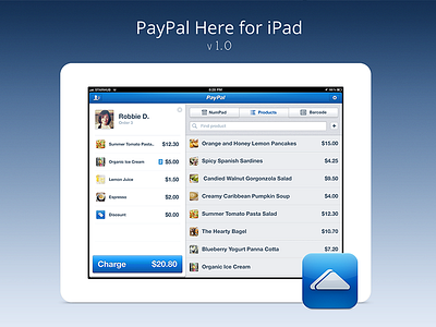 Intro app ipad paypal paypalhere pos