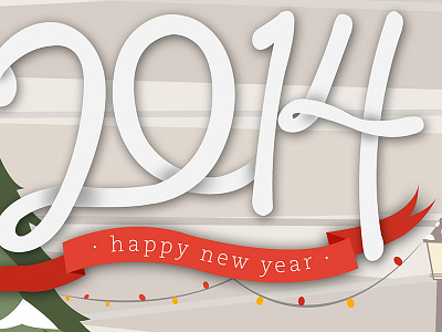 New Year Greetings 2014 greeting card new year vector