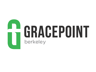 Logo Concept 1 - Gracepoint church concept cross exploration g letter form logo negative space