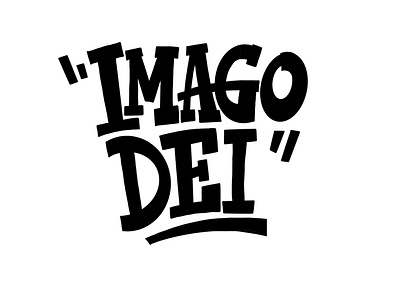 Imago Dei - Image of God genesis ipadpro latin lettering procreate app typography