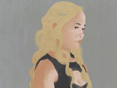 Daenerys adobe digital painting got illustration netflix photoshop