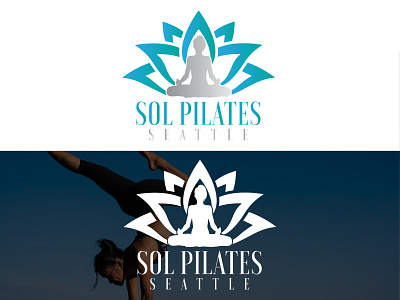 Lotus Yoga Logos branding graphic design