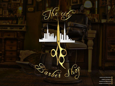 The City Barber Shop (Barber Shop Logo)