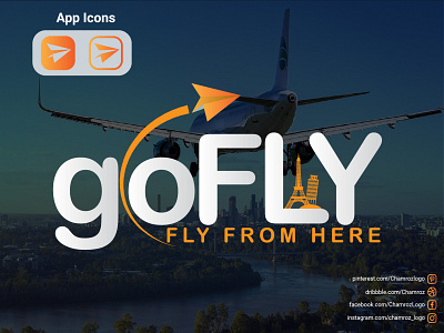 GoFly (Travel Logo) branding graphic design logo