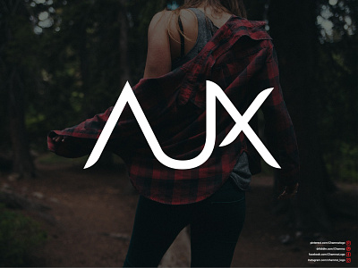 AUX (Text Logo Design)