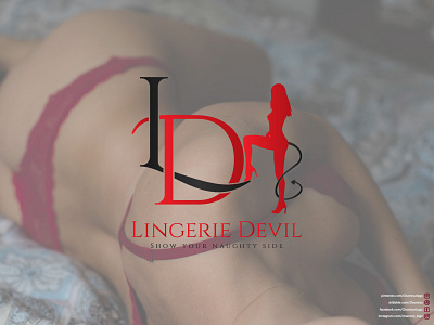 Lingerie Logo (Lingerie Devil) branding design flat icon illustration logo logodesign ui ux vector