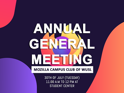 Mozilla Campus Club AGM Banner