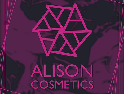 alison cosmetics branding cosmetics design flat illustration logo logo design logochallenge logodesign logotype minimal pink vector