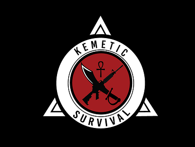 "Kemetic Survival" Client Logo Design branding design graphic design illustration logo packagedesign typography vector