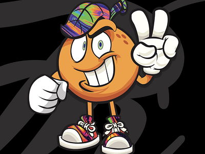 Cool Orange Mascot Design