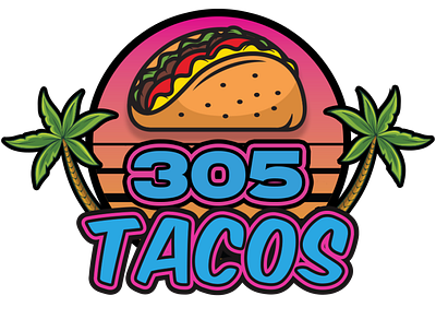 "305 Tacos" Client Logo branding design graphic design illustration logo packagedesign typography vector