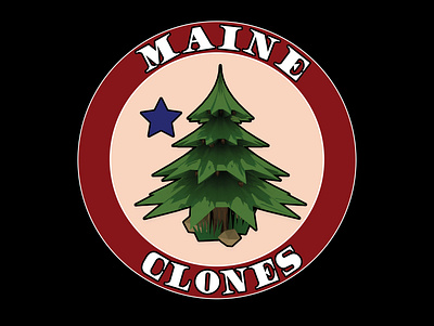 "Maine Clones" Client Design logo branding design graphic design illustration logo packagedesign typography vector
