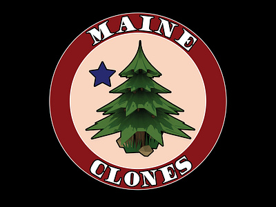 "Maine Clones" Client Design logo