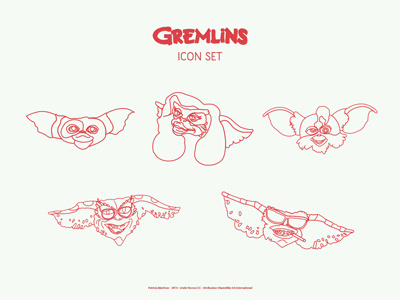 5 Gremlins Icons Freebie details download free freebie gizmo gremlins icon illustration psd vector