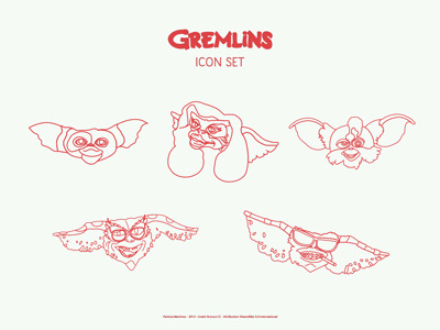 5 Gremlins Icons Freebie