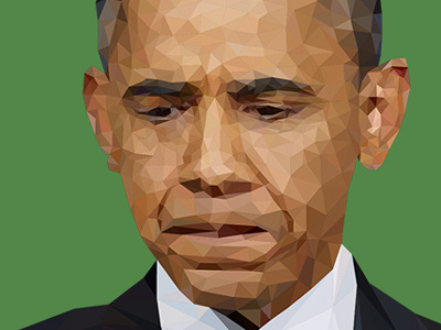 Obama Details details digital low lowpoly obama poly polygon portrait president triangulation vector