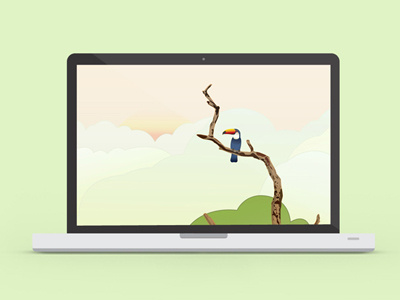 Toucano bird colours desktop download flat flat design free freebie illustration sun toucan