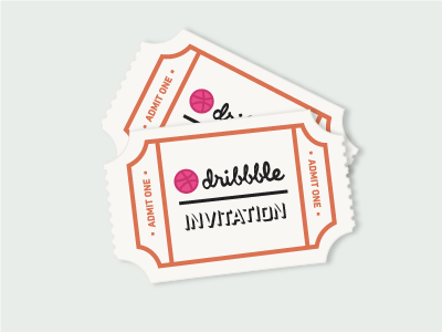 Dribbble Invitation community debuts draft free inline invitation newbies swiss ticket trendy vintage