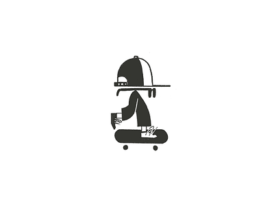 Sunny Day on Skateboard | Illustration branding flat illustration illustration art logo logodesign logotype minimal simple skateboard skateboarding skateboards symble vector