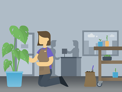 Plant Nursery design graphic design illustration plants