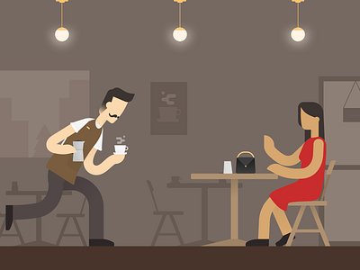 The Coffee Shop coffee design graphic design illustration