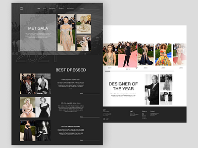Met Gala web design design graphic design metgala webdesign