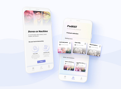 PodKST app design mobile app ui