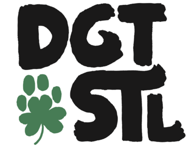 Hand-Lettered Dogtown STL Logo #1 graphic design hand lettering hand rendered illustration letters logo typography