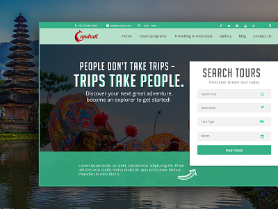 candrati ecommence tour tourism tourist travel agency web webdesign website website design