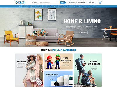 Kiron craft handcraft home living outdoor web web design web store webdesign website website design