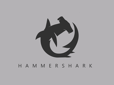 hammer shark branding design hammer shark hammers hammershark logo sharks ui ux vector