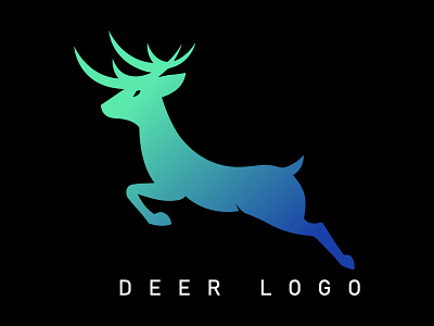 Deer Logo 3d animation branding deer logo design illustration logo typography ui ux vector