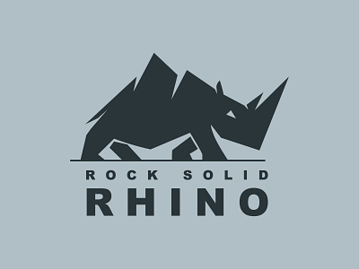 Rhino Logo residential vector