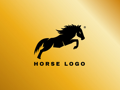 Horse Logo animation graphic design web