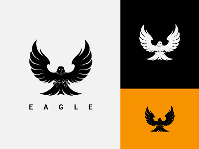 Eagle Logo 3d animation app branding design eagle logo flying eagle graphic design illustration logo motion graphics typography ui uniqe minimal logo ux vector wings