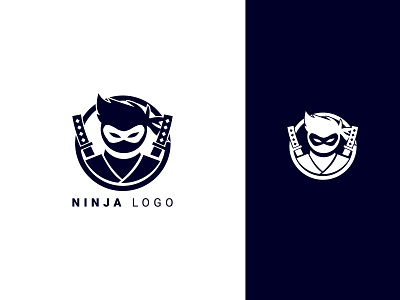 Ninja Logo app branding design logo symbol visual identity: typography ui ux vector